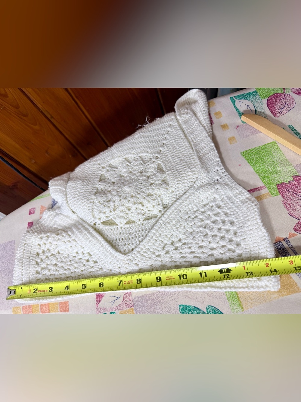 It’s our time Crochet Knit Cream hooded festival crop Top - Picture 6 of 6